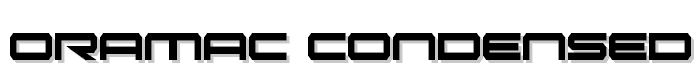 Oramac Condensed font
